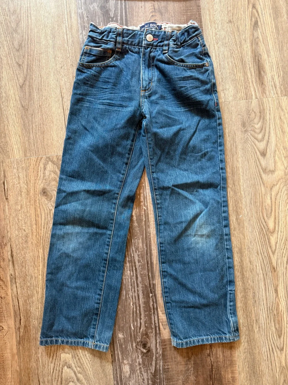 Mini Boden Straight-Leg Blue Denim Jeans
